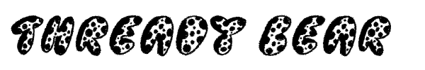 Thready Bear font preview